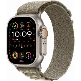 Смарт-часы Apple Watch Ultra 2, 49 мм Titanium Case with Olive Alpine Loop - L